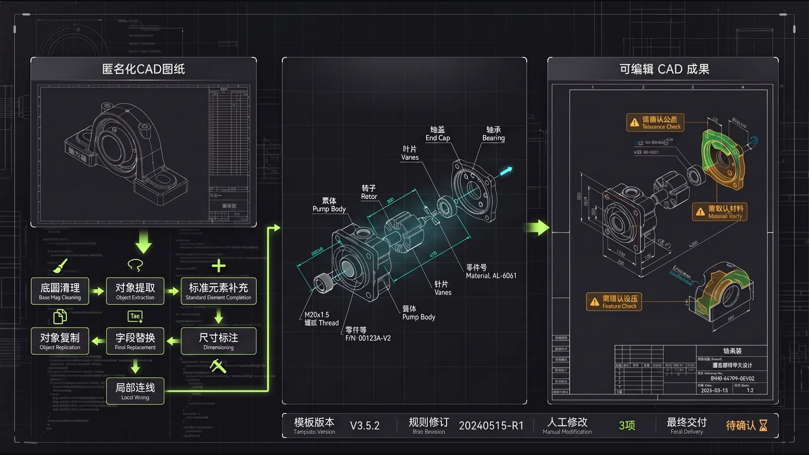 企业模板与工程规则驱动的规则化深化设计流程